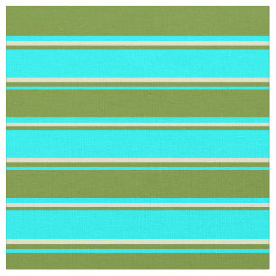 Tela Patrón ciano, verde y pálido