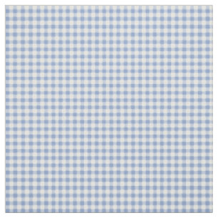 Tela Patrón clásico de gingham azul claro con estampado