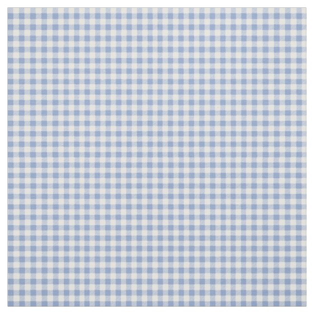 Tela Patrón clásico de gingham azul claro con estampado (Retal)