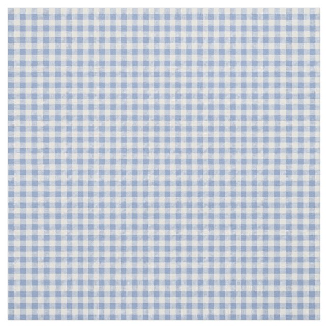 Tela Patrón clásico de Gingham azul comprobado (Retal)