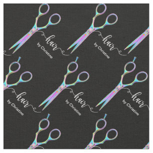 Tela patrón colorido de tijeras