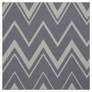 Tela Patrón contemporáneo de chevron gris oscuro