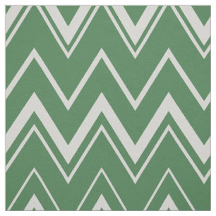 Tela Patrón contemporáneo de chevron verde