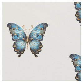 Tela Patrón continuo bohemio moderno azul marino y dora