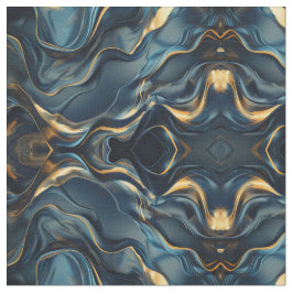 Tela Patrón continuo boho moderno azul marino y dorado