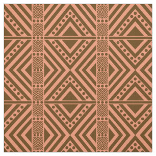 Tela Patrón continuo de estilo africano. Color marrón
