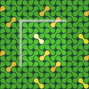 Tela Patrón continuo de metaball verde y amarillo fresc