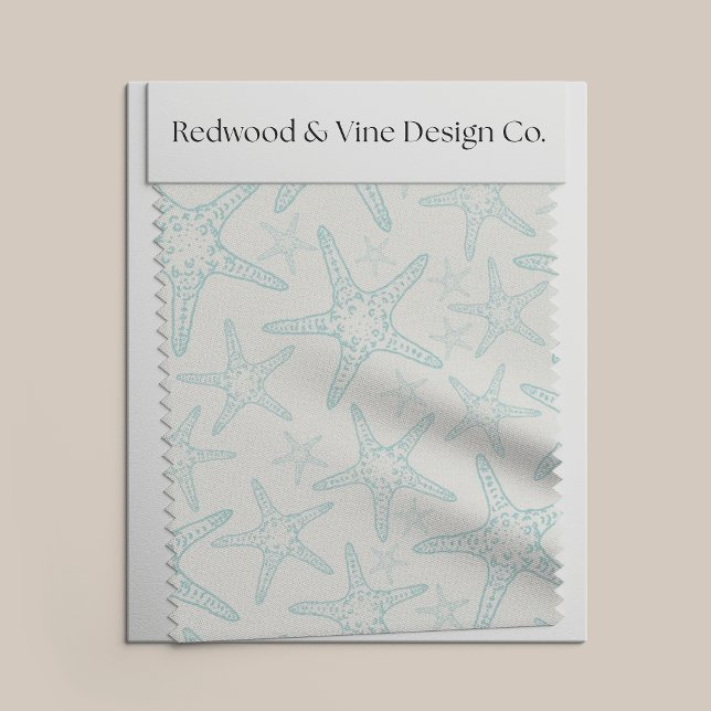Tela Patrón costero turquesa Starfish (Subido por el creador)