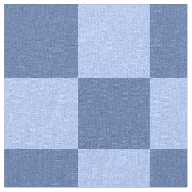 Tela Patrón Cuadriculado Azul (De cerca)