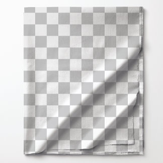 Tela Patrón Cuadriculado Gris Claro y Blanco