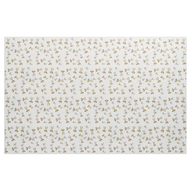 Tela patrón de abejas ("Cuarto gordo" (fat quarter))