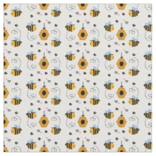 Tela Patrón de abejas de pequeño burbuja