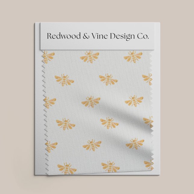 Tela Patrón de acuarela de abee dorado (Subido por el creador)