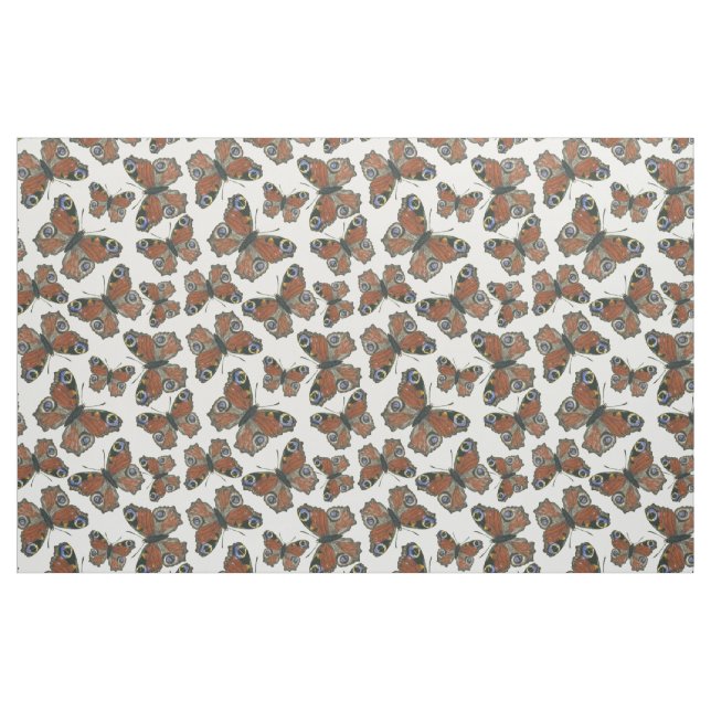 Tela Patrón de acuarela de mariposas ("Cuarto gordo" (fat quarter))