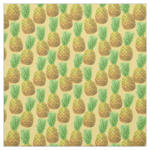 Tela Patrón de acuarela de piña