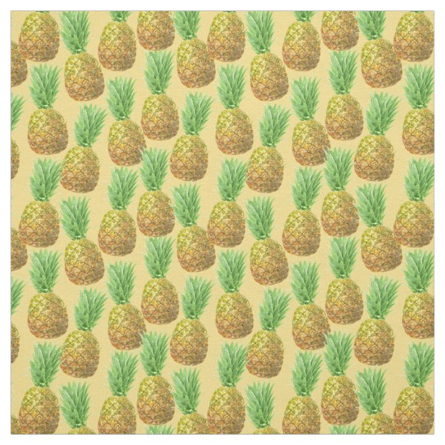 Tela Patrón de acuarela de piña (Retal)