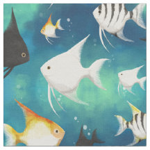 Patrón de acuario de peces angulares