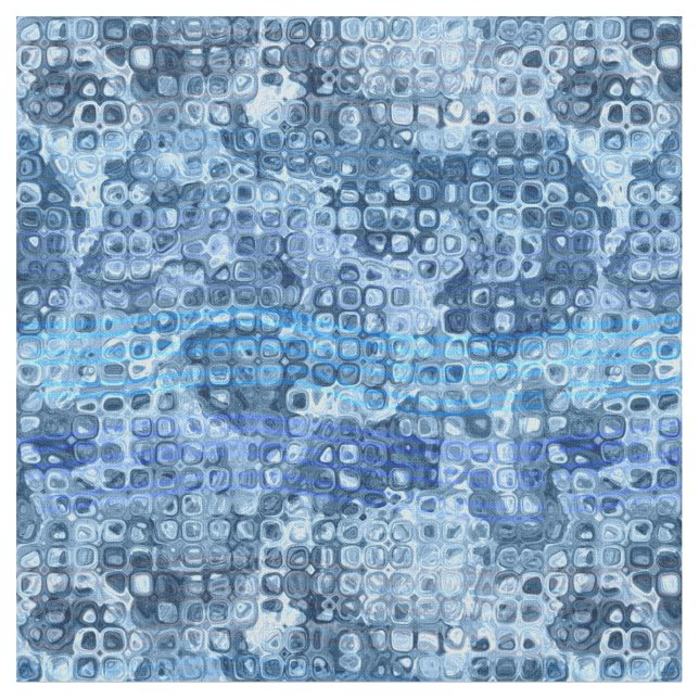 Tela Patrón de agua abstracto azul océano (De cerca)