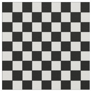 Tela Patrón de ajedrez blanco y negro