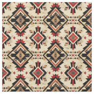 Tela Patrón de alfombra navajo-tribal del suroeste