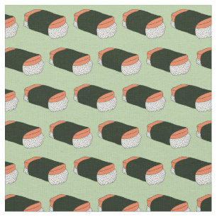 Tela Patrón de alimentos de Hawaii Musubi Sushi