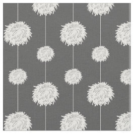 Tela Patrón de animador gris Pom Pom