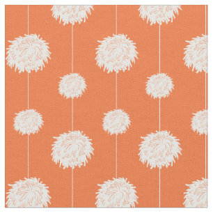 Tela Patrón de animador naranja Pom Pom