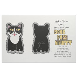 Tela Patrón de animal de peluche de Sourpuss