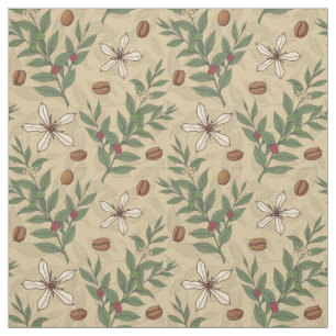 Tela Patrón de árbol del café