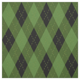Tela Patrón de arcillo negro y verde