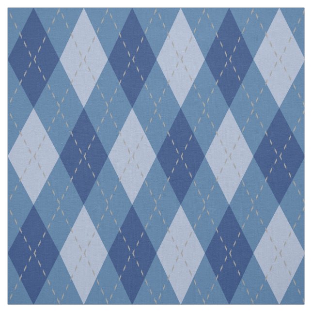 Tela Patrón de argles gris azul (Retal)