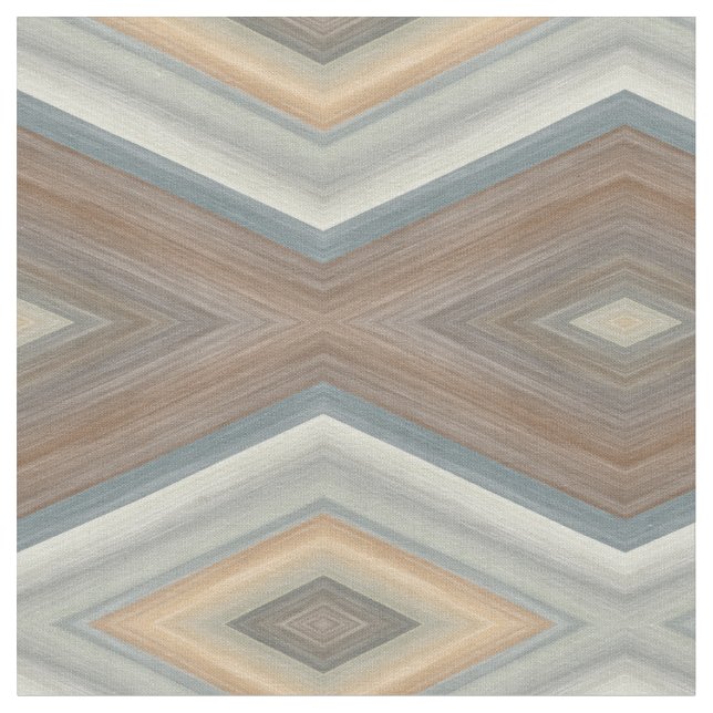 Tela Patrón de Argyle Funky de pizarra gris azul beige  (De cerca)