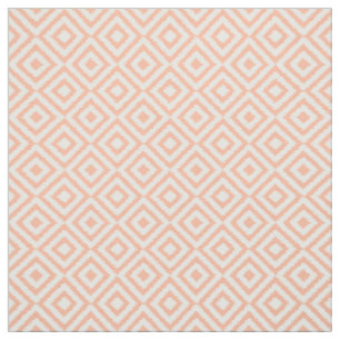 Tela Patrón de Arte Mosaico cuadrado de Ikat blanco