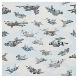 Tela Patrón de aviones de combate Personalizado