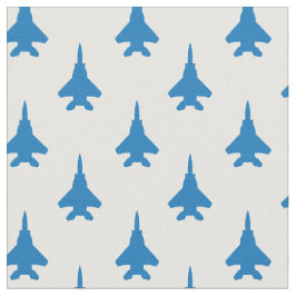 Tela Patrón de azulado en blanco F-15