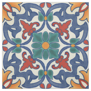 Tela Patrón de Azulejos de colores