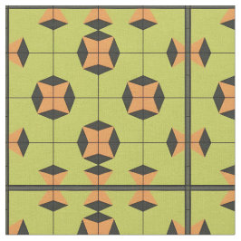 Tela Patrón de Baldosa Geométrica con Colores Brillante