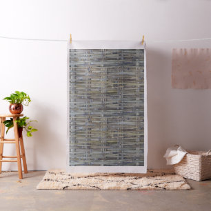 Tela Patrón de bambú trenzado