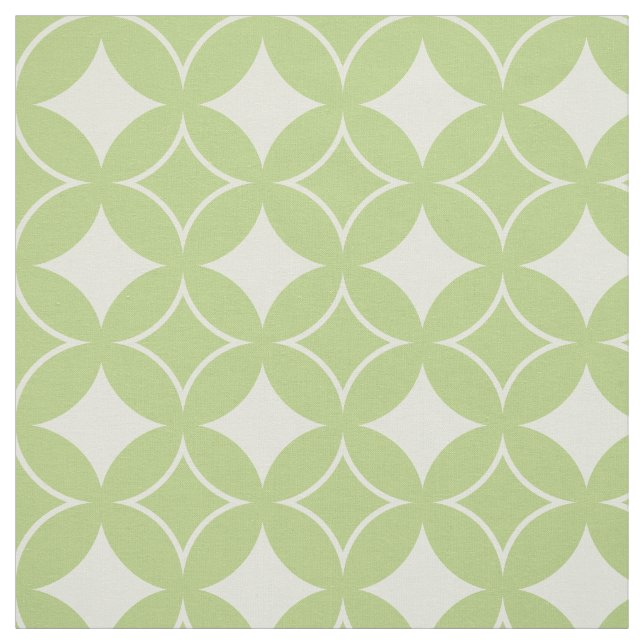 Tela Patrón de barco verde oliva (Retal)