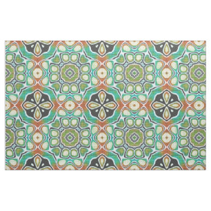 Tela Patrón de Batik de Bali de color azul turquesa y v