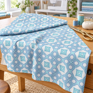 Tela Patrón de Batik de Bali Verde Azul Turquesa Aqua