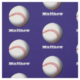 Tela Patrón de béisbol con nombre personalizado