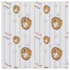 Tela Patrón de béisbol y guantes