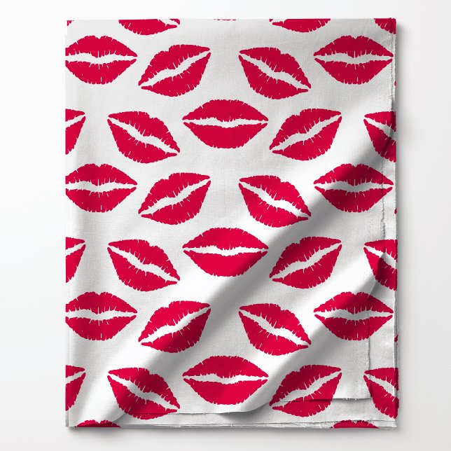 Tela Patrón de Besos de Labial Rojo (Subido por el creador)