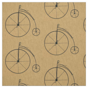 Tela Patrón de Bicicleta Vintage