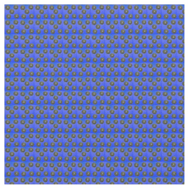 Tela Patrón de boles de césped azul, (De cerca)