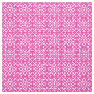 Tela Patrón de Bonito rosa y blanco