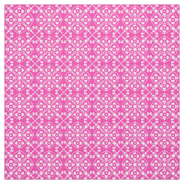 Tela Patrón de Bonito rosa y blanco (Retal)