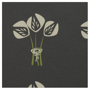 Tela Patrón de Bouquet de estilo Art Deco