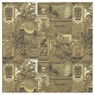 Tela Patrón de búhos de estilo anglo-japonés de la era